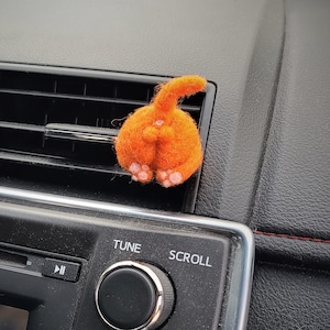 Cat Butt Car Vent, Keychain, Diffuser, Essential Oil, Needle Felting, Felt, Kitty, Booty, Funny Gift, Gag Gift, Cat Lover