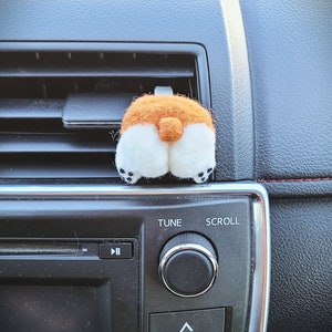 Dog Butt Car Vent, Corgi Butt, Corgi, Keychain, Diffuser, Essential Oil, Needle Felting, Felt, Puppy, Booty, Funny Gift, Gag Gift, Dog Lover