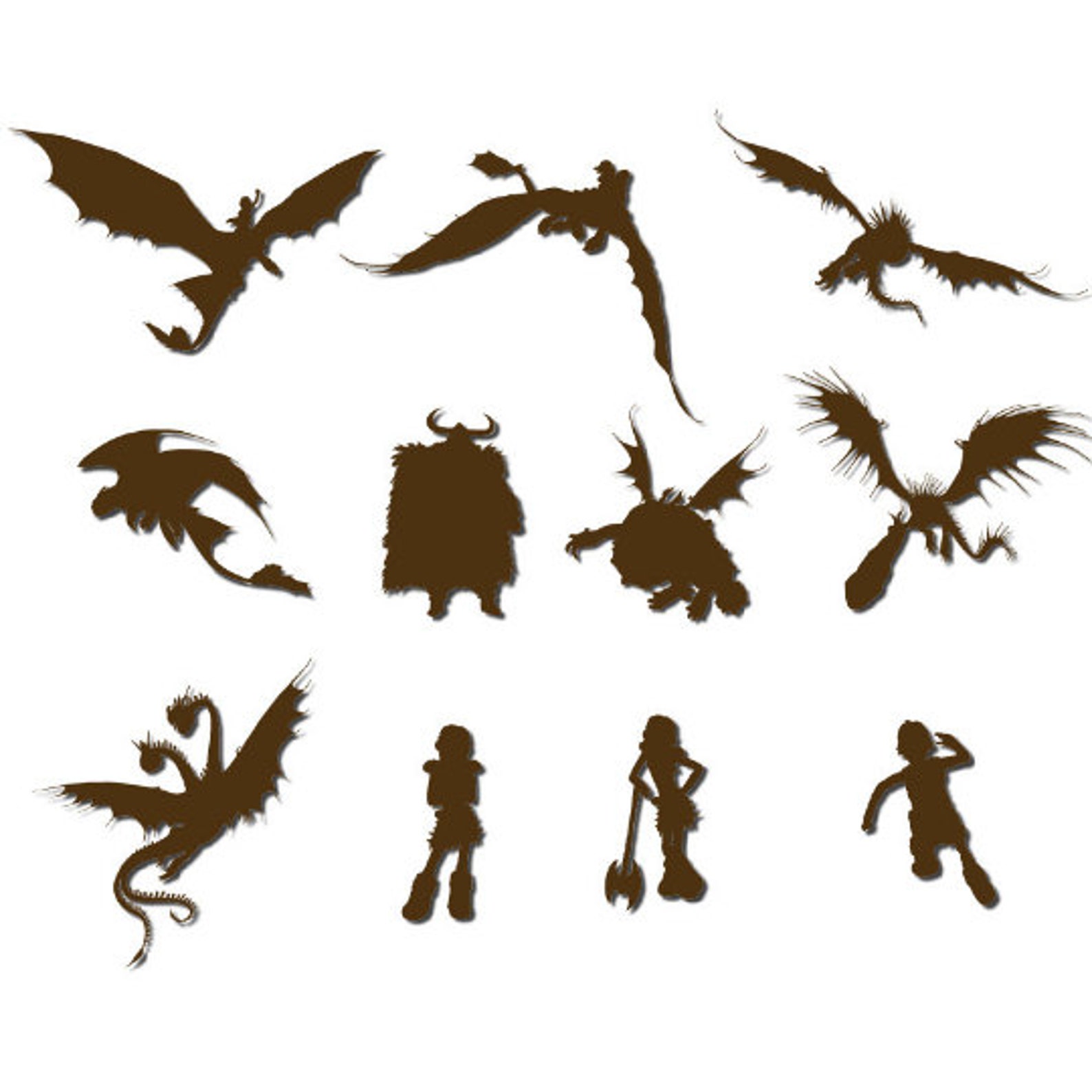 How to Train Your Dragon svg dxf cut file Instant Download Etsy