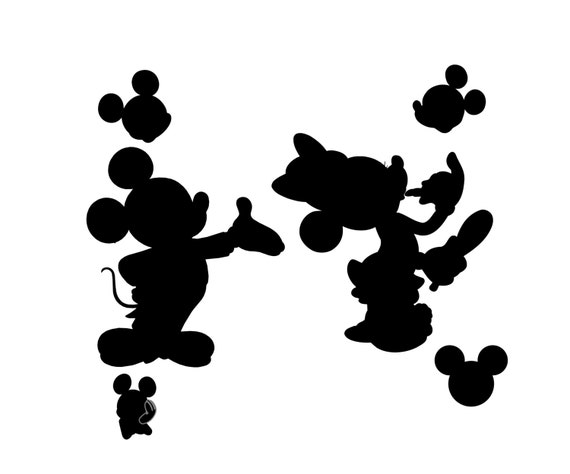 Download mickey mouse silhouette digital clipart vector eps png ...
