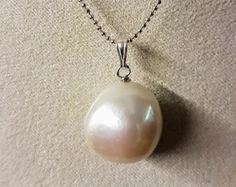 Pendentif En Argent Sterling Avec 1 Perle Dorée Et 2 Perles Baroques D'eau Douce - Bimonia Neuf Avec étiquettes