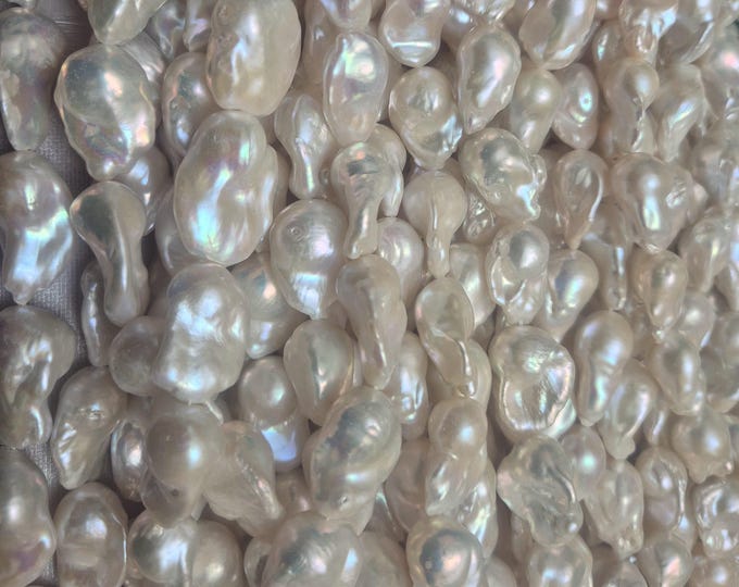 AA+ Baroque Pearl Beads: High Luster Jewelry Supplies (20mm) Approx. One string 16-18 beads