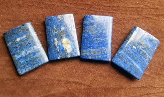 Lapis lazuli large rectangular beads. Beads are 37 mm x 23 mm.