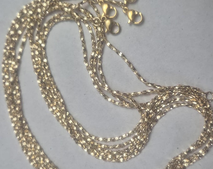 Gold-Filled Chain, 17-Inch Layering Necklace. Non tarnish.
