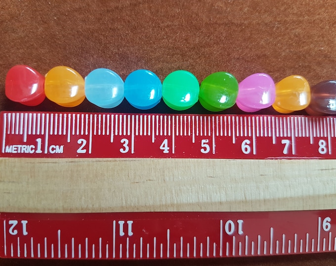 10mm Acrylic Cube Beads: Mixed Colors, DIY Jewelry Making