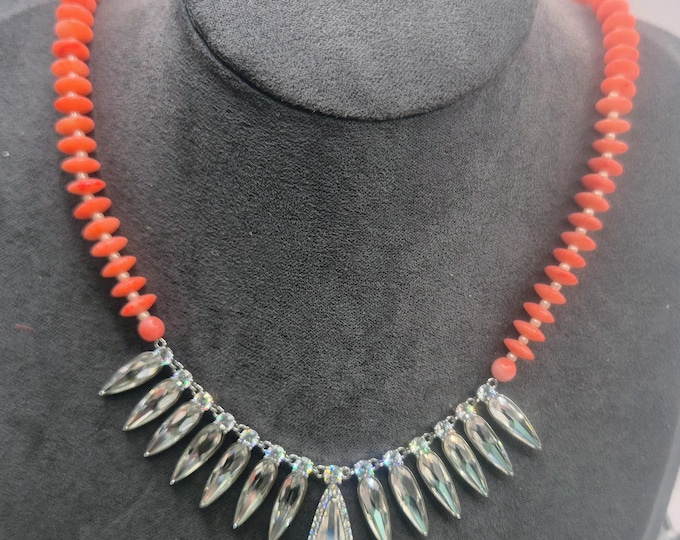 Pink coral and pearls set, for brides & grooms, funerals. Nigerian- African jewelry for celebrations.