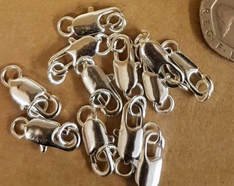 Versilberter Karabinerverschluss (24 Stück) - Schmuckherstellung