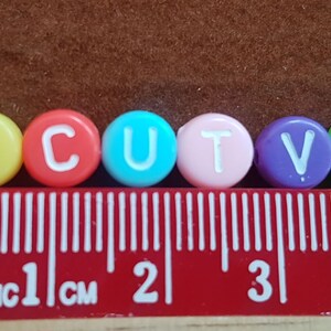 6mm Mixed Color Acrylic Alphabet Beads: DIY Jewelry Making