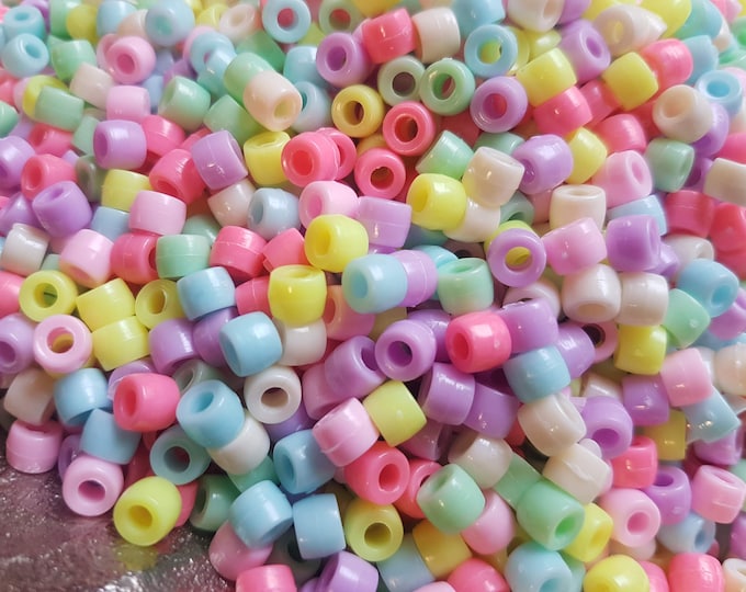 4x5mm Tube Acrylic Beads: DIY Jewelry Making, Craft Projects (100 or 1000 Pack)