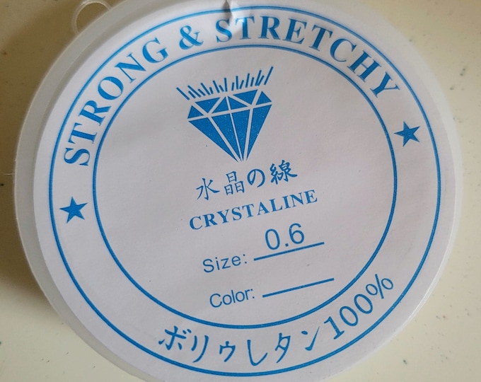 Clear Elastic Thread (0.6/0.8mm): 10 Meter DIY Jewelry Cord