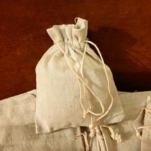 Natural cotton printable jewellery bag for gifts, party favours, the natural effect bag, jewellery pouches you can be creative with.