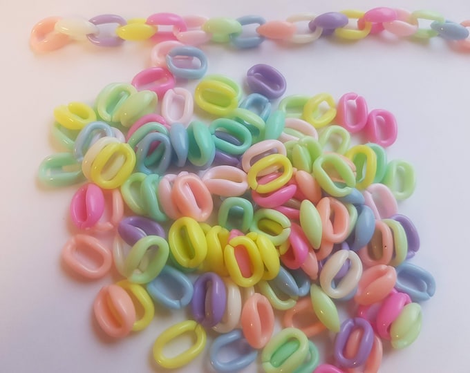 Colorful Interlocking Craft Beads: Fast DIY Jewelry Kit (100 Bead-Pack)