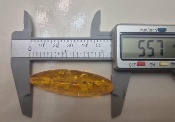 Baltic Amber Single Large Bead. Big 55 x 18mm (approx.)