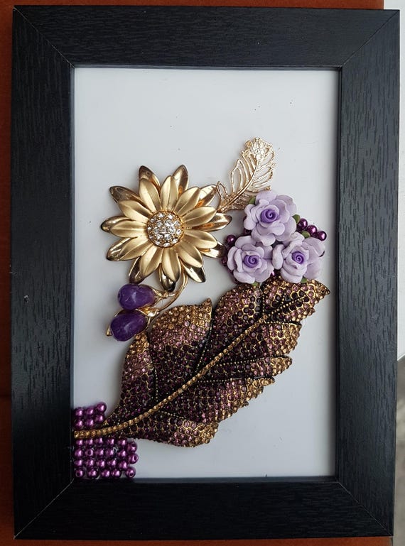 Bead Picture. Unique wall or table art. Gift for jewelry designers, beaders & creative people. Creating for creatives. Something different!