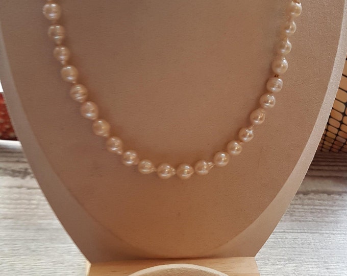AAA Baroque Freshwater Pearl Necklace Set: Classic 18-inch Jewelry
