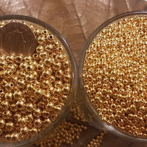 12/5/2.5mm  silver or gold  plated spacer beads.