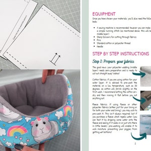 Make Your Own Guinea Pig Cuddle Cups: Digital Sewing Pattern and Instructions image 3