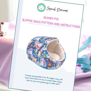 Make Your Own Guinea Pig Slipper Snug: Digital Sewing Pattern and Instructions image 2