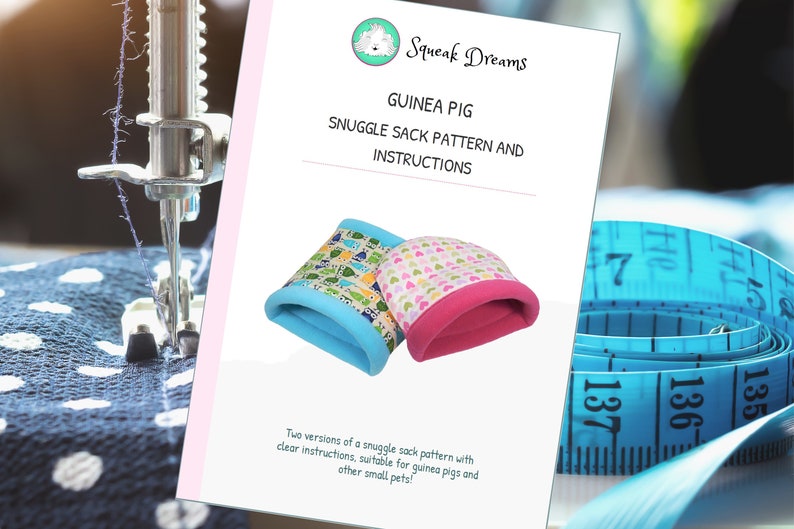 Make Your Own Guinea Pig Snuggle Sacks Digital Sewing Pattern Etsy UK