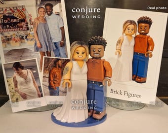Individuell gestaltete Hochzeitstortenfigur, die euch beiden ähnelt, personalisierte Erinnerungsfigur für Paare