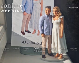 Decorazione personalizzata per torta nuziale che vi ritrae entrambi, statuetta ricordo personalizzata per la coppia.