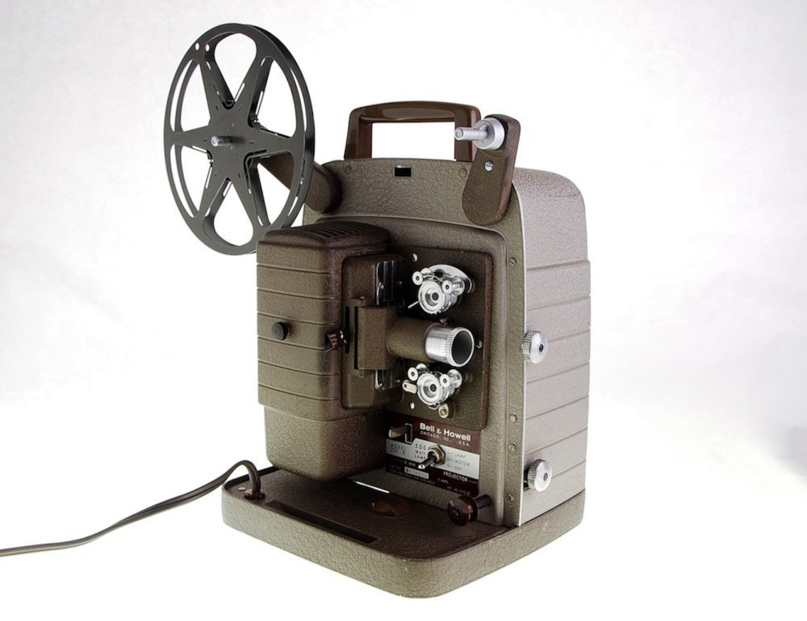 Vintage Movie Projector 8mm Bell and Howell 1960s Etsy