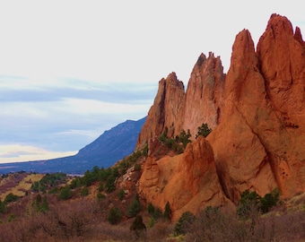 Garden of the Gods/Blue Sky / Colorado / Greeting Cards/ Art Print / Wall Art / Wall Decor / Cards Include White Envelopes / Blank Inside.