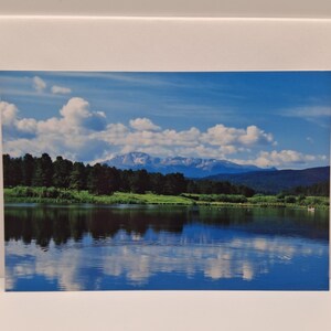 Colorado Mountain Lake / Greeting Card/ Blank inside/ Wall Decor/ Envelopes included.