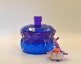 Gnome One Home/Magical Polymer Clay Gnome /Resin Purple Passion Cottage Home.