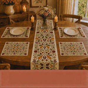 Höst Eklöv Bordlöpare Höst Thanksgiving Dekor Ekollon Bär Cottagecore
