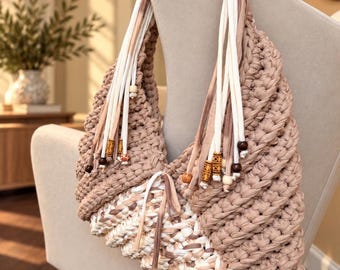 Large Aurora -  Adjustable Strap Boho Handbag