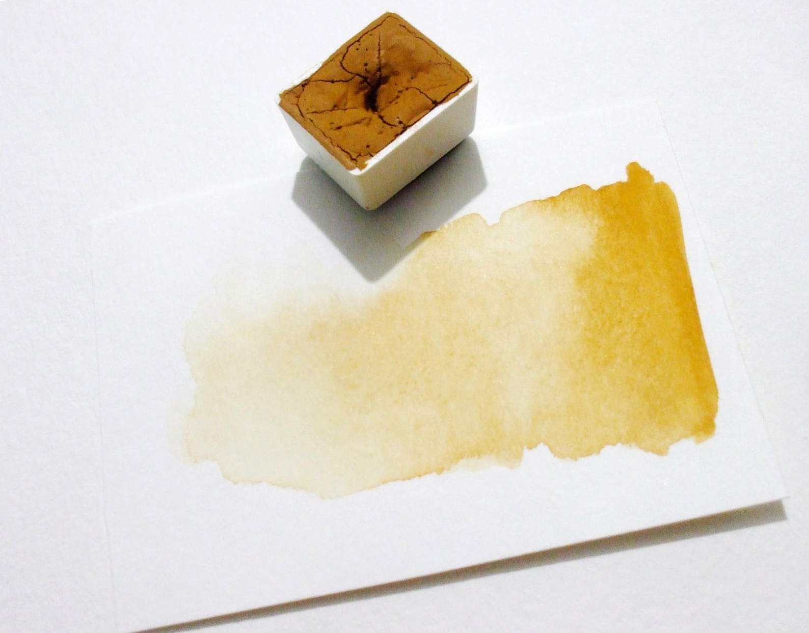 Yellow Ochre Handmade Watercolor Paint Art Supply Artist Etsy