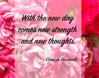 Citation d'Eleanor Roosevelt imprimable - téléchargement numérique - citation inspirante et édifiante