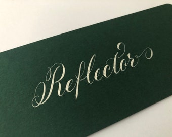 Reflector - Human Design - Sign - Bookmark - Original Hand-Lettered Calligraphy - Uplifting Gift - Grounding Reminder