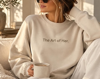 The Art of Her Minimalist Women's Crewneck Sweatshirt