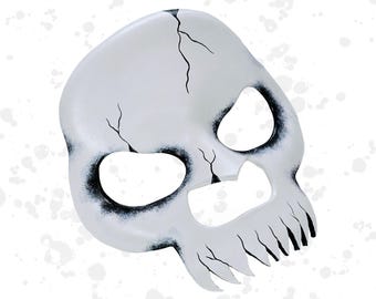 Skull leather costume mask - Made to order - masquerade/theatre/halloween mask