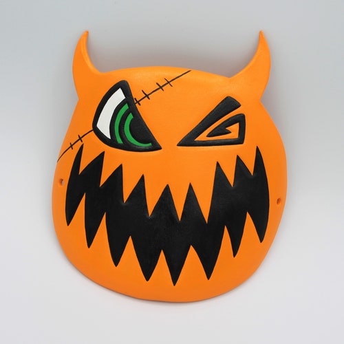 Halloween Town Pumpkin Mask/hat Made to Order Etsy