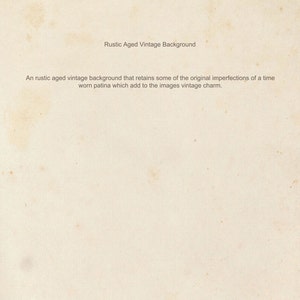 Pu&ograve; includere: Uno sfondo vintage rustico invecchiato con una texture sottile e sbiadita. Lo sfondo &egrave; di colore bianco sporco caldo con un tocco di giallo. Il testo "Rustic Aged Vintage Background" &egrave; in cima all'immagine. Il testo sotto descrive lo sfondo come avente una "patina consumata che aggiunge al fascino vintage delle immagini."