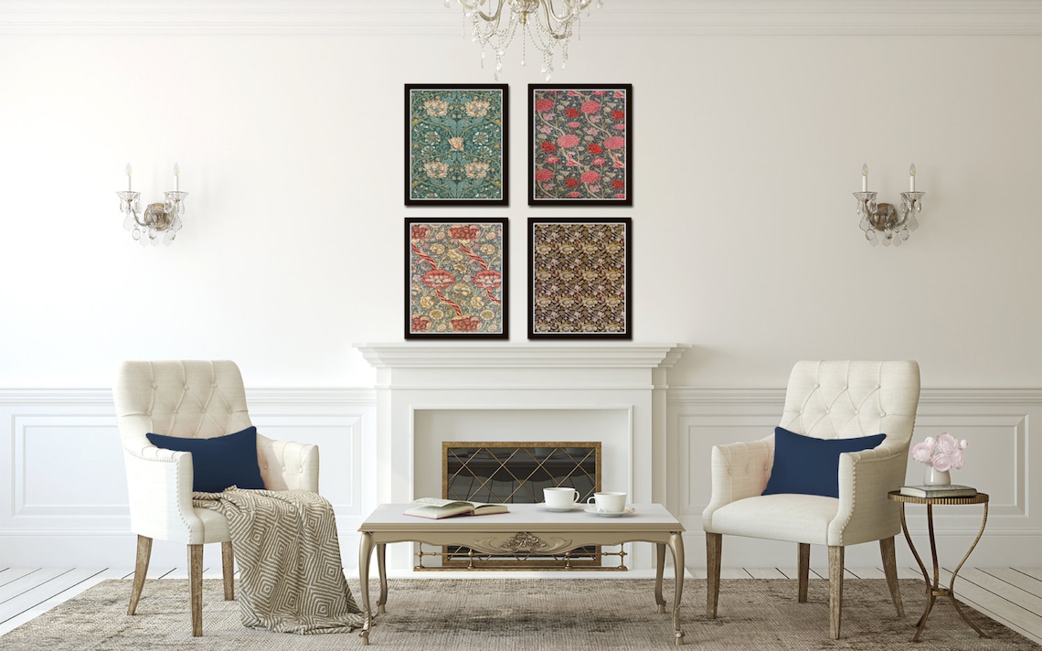 William Morris Print Set No. 2 Art Nouveau Arts and Crafts - Etsy