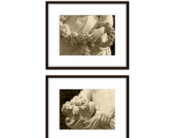 Sepia French Garden Statues of Versailles Print Set No. 2, Art Prints, French Decor, Garden Art, Home Decor, Wall Decor, Wall Art