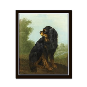 King Charles Spaniel Portrait No. 1, Giclee, Print, Wall Art, Dog Prints, Vintage Dog Art, Home Decor, Farmhouse Art, Antique Dog Paintings