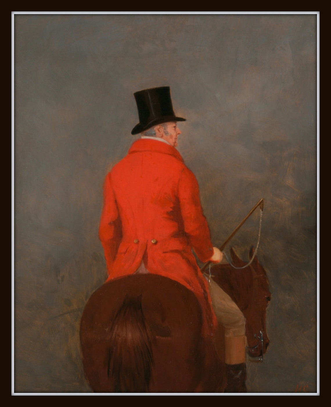 Huntsman Fox The Huntsman, Vintage Portrait Painting, British Fox Hunting Prints ...