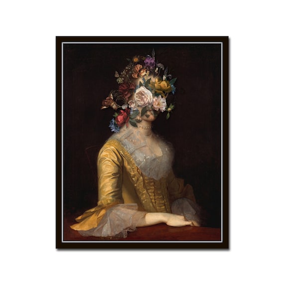 Altered Art Portrait No. 15 Collage Art Vintage Portrait Etsy Australia