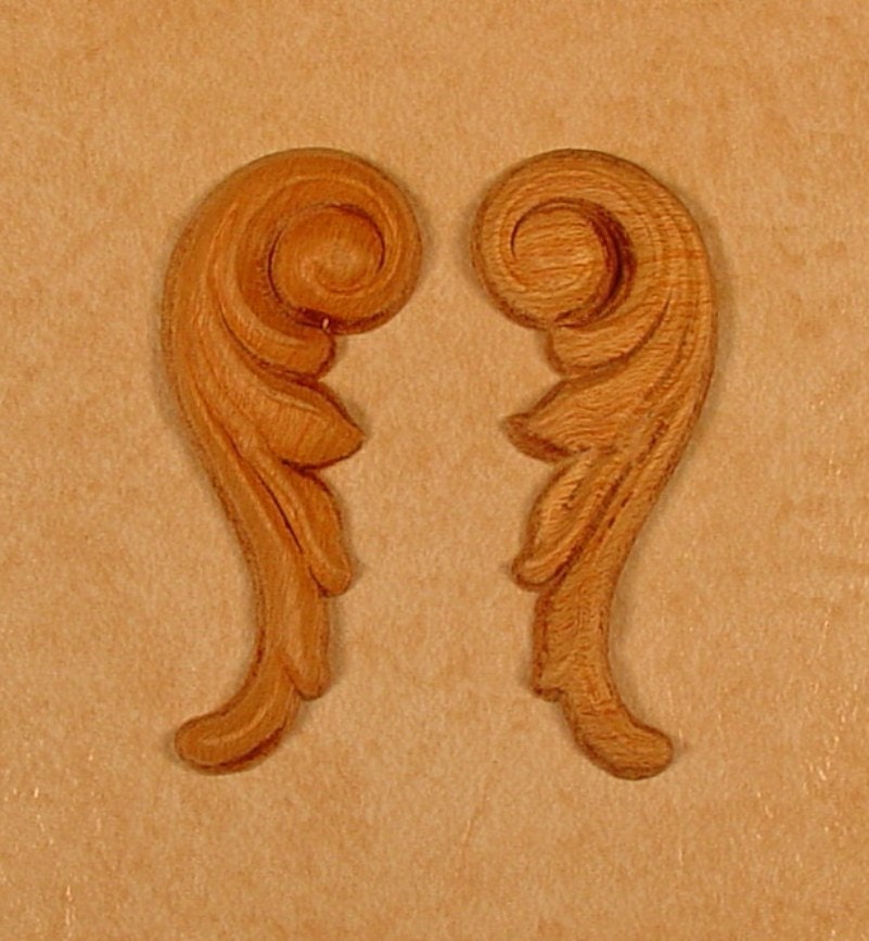 Applique Onlay EMBOSSED APPLIQUE 647 1 1/4 X 3 Each Pair Etsy