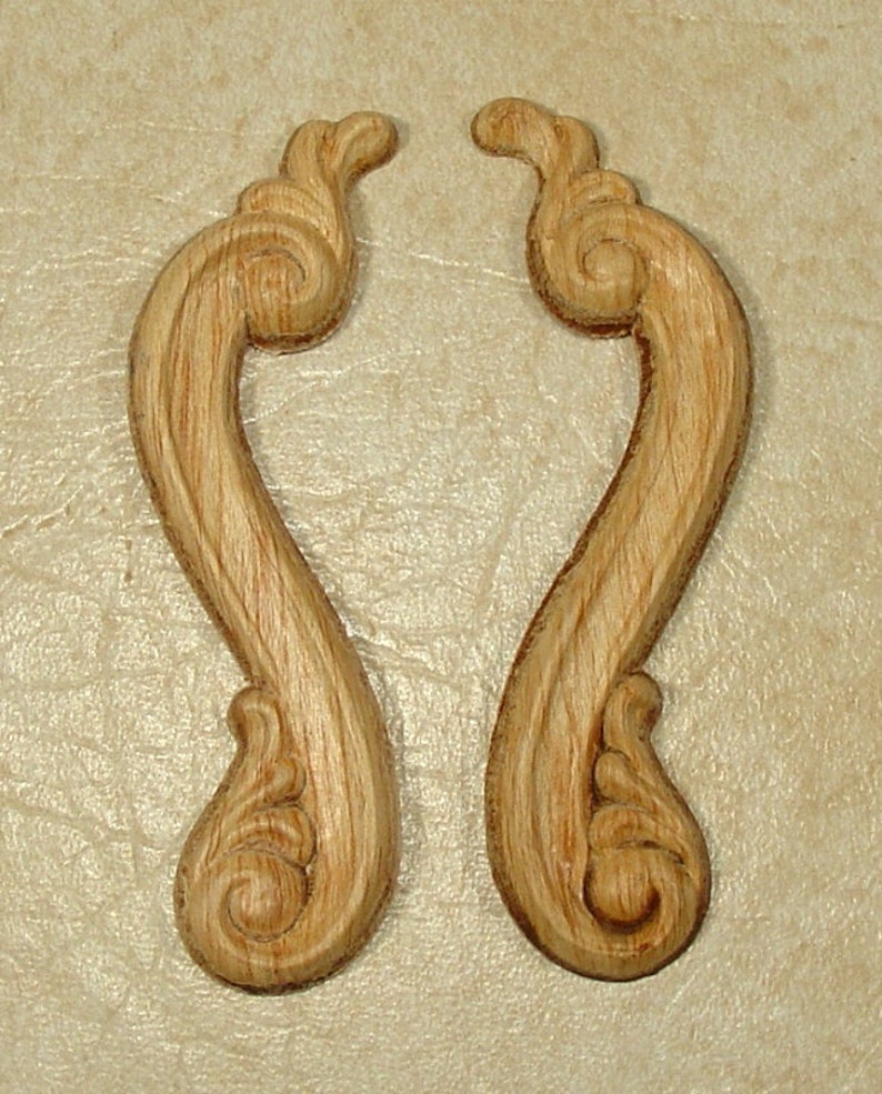 Applique Onlay EMBOSSED APPLIQUE 748 1 1/2 X 4 3/8 Pair Etsy