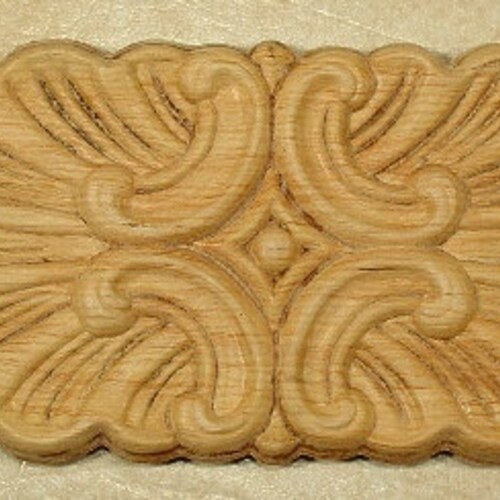 Applique Bois Sculpté 29 1/4 X 1 1/2 X 1/4 - Modèle #722 - Décoration Meuble Classique - Neuf