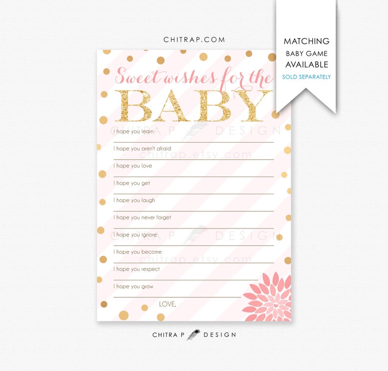 Twin Girls Baby Shower Invitations Printed #018 Blush Pink Gold Confetti Sprinkle Brunch Glitter Floral Oh Babies Couples Striped