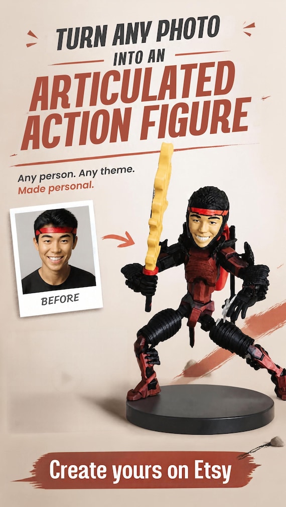 Personalized custom action figures and models