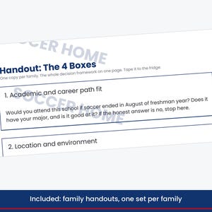 College Recruiting Night Kit for High School and Club Soccer Coaches, Presentation Slides, Parent Handouts, Script PDF image 5