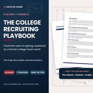 Handbok för rekrytering av spelare och föräldrar inom collegefotboll, tidslinje för rekrytering, e-postguide för tränare, PDF-spårare bild 1